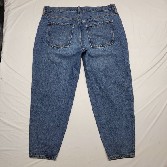 Old Navy Womens Jeans Size 10 Slouchy Taper Mid Rise Button Fly Crop 35 X 24 - Picture 7 of 13